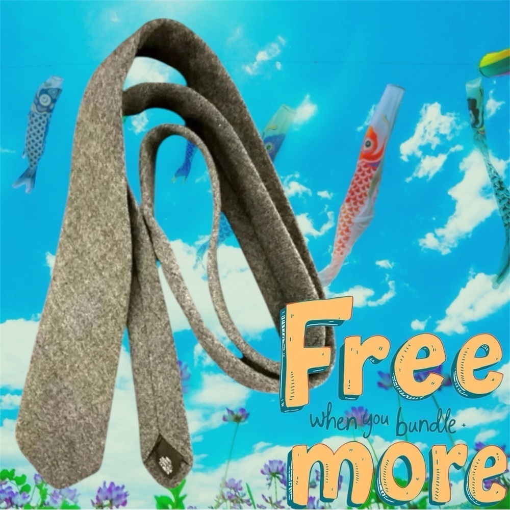 Free 💎Men’s Vintage Monsieur Pierre Slim  Gray Neck Tie